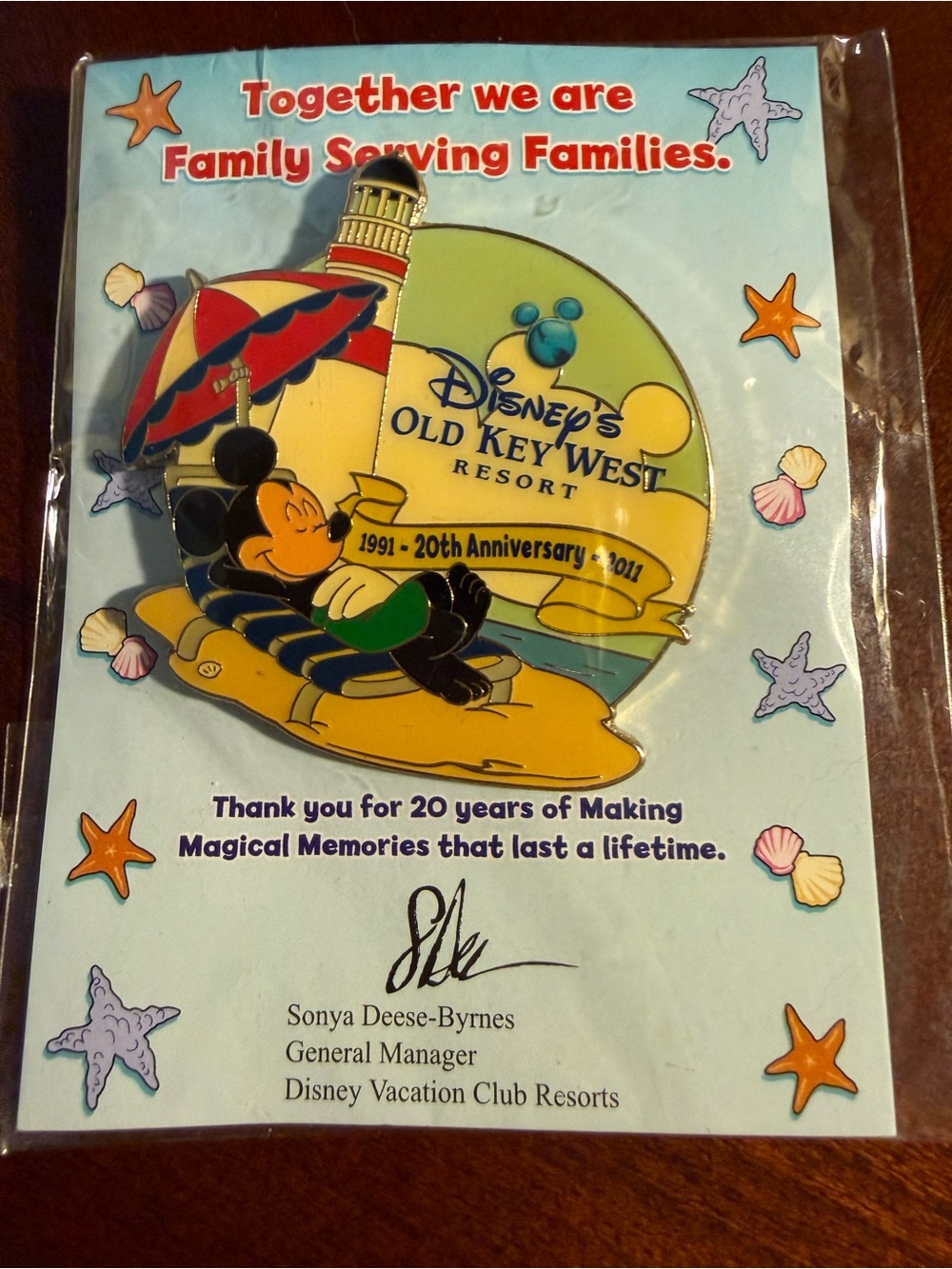 Disney Old Key West Resort Mickey Mouse Commemorative Pin - cast member